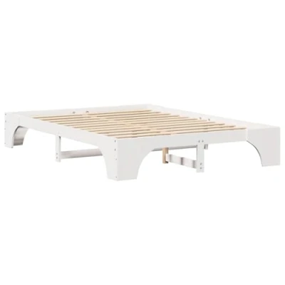 Afbeelding van vidaXL Bedframe Wit Massief hout 160 x 200 cm Duurzaam
