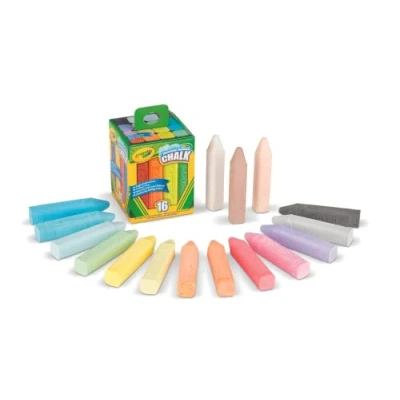 Afbeelding van Crayola Hobbypakket 16 Afwasbare Stoepkrijt Heldere Kleuren