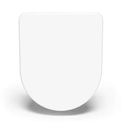 Afbeelding van Bullseat® wc bril passend bij Duravit Starck 2/3 met softclose, afneembaar, antibacterieel, Quick Release toiletdeksel, wit, overlappende bril, hoogwaardige Duroplast