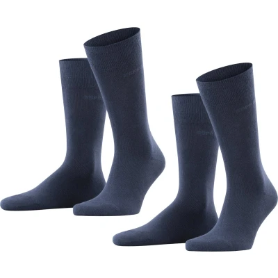 Afbeelding van Esprit Basic Uni 2 Pack duurzaam organisch katoen multipack sokken heren blauw Maat 43 46