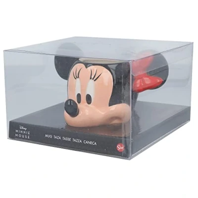 Afbeelding van Keramische mok Minnie mouse rood/wit