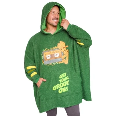 Afbeelding van Marvel Deken hoodie voor mannen en tieners gezellige oversized fleece One Size warme loungewear geschenken hem, Groen Groot,