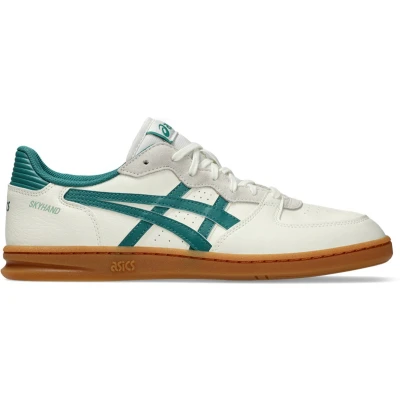 Afbeelding van Asics Sportstyle Skyhand OG Unisex Sneakers laag, Maat: 36, Cream/rainy lake Leer en imitatieleer