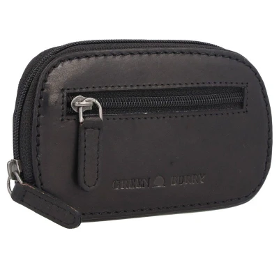 Afbeelding van GreenBurry Leren sleutel étui Pure Black RFID