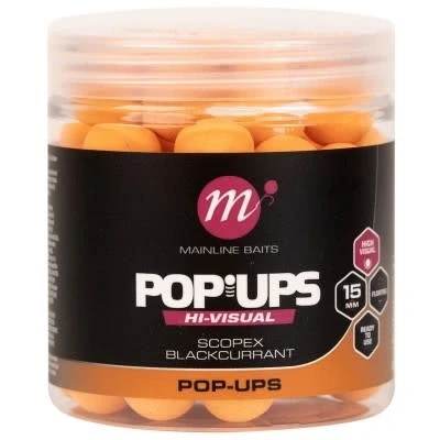 Afbeelding van Mainline High Visual Pop Ups 15mm (250ml) Smaak : Scopex &amp; Blackcurrant