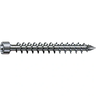Afbeelding van SPAX 1221010801605 zilver houtbouwschroef cilinderkop 8.0x160 volledige schroefdraad Torx 40 Wirox beoordeling inhoud: 50 stuks
