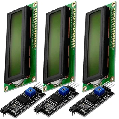 Afbeelding van AZDelivery 3 x HD44780 1602 LCD Module Display Bundel met I2C interface 2x16 Karakters compatibel Arduino Inclusief E Book! (met Groene Achtergrond)