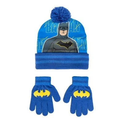 Afbeelding van Muts en Wanten Batman Blauw