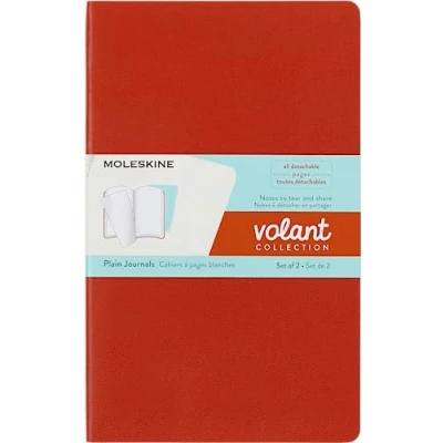 Afbeelding van Moleskine Volant Journals Large Blanco Oranje/Blauw