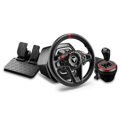 Afbeelding van Thrustmaster T128 X + TH8S shifter Bundle Stuurwiel voor XBOX Series en PC inclusief T2PM pedaalset
