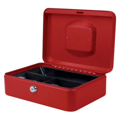 Afbeelding van Geldkist Pavo 250x180x90mm rood