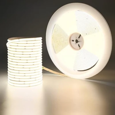 Afbeelding van GOMING 24V 20M COB LED Strip Natuurlijk Wit 4000K 480LED/M CRI 93+ 146W 14000lm Uniforme Emissie Flexibel IP20 Niet Waterdicht Tape Zelfklevend voor DIY Slaapkamer Keuken Home Decor(Geen Voeding)