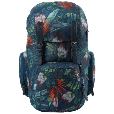 Afbeelding van Nitro Weekender Dagelijkse Rugzak met gevoerd laptopvak, schoolrugzak, wandelrugzak incl. nat vak, tropisch, 42 L,