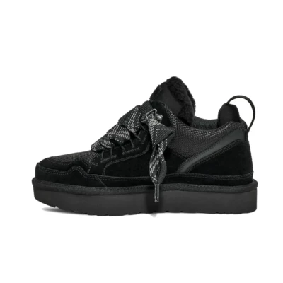 Afbeelding van UGG Lowmel Skateschoenen, Dames, Maat: 42, Black Leer en textiel