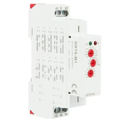 Afbeelding van DEWIN Tijdrelais,GRT8 M1 Relais Vertragingsrelais GRT8 Relaistimer Multifunctioneel Getimed met 10 functies DIN railmontage voor industriële apparatuur (AC 220 V/230V)