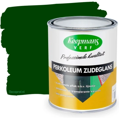 Afbeelding van Koopmans Perkoleum Zijdeglans Dekkend Ready Mixed 0,75 ltr 255 grachtengroen Buitengevel &amp; Tuin