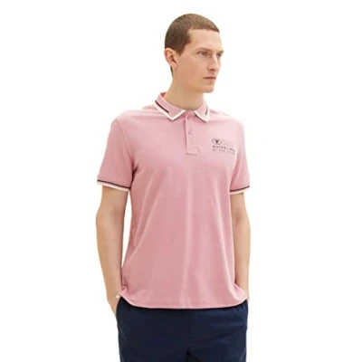 Afbeelding van TOM TAILOR Poloshirt heren 1035571,13009 Velvet Rose,S