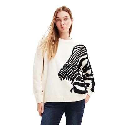 Afbeelding van Desigual Pullover_GUADALQUIVIR, 1001 RAW, S, wit, S