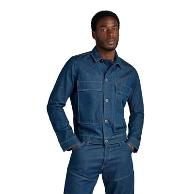 Afbeelding van G STAR RAW Utility Flap Pocket Jacket 2.0, blauw (raw denim D24762 D547 001), L