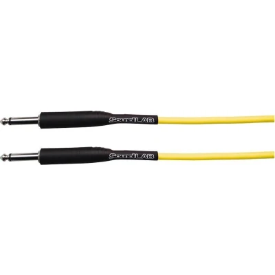 Afbeelding van SoundLAB Premium 6,35mm Jack mono gitaar kabel geel 6 meter