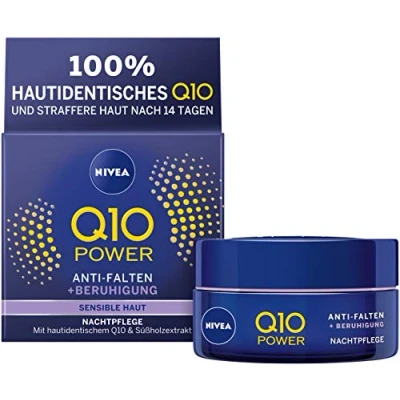 Afbeelding van Nivea Q10 Power ANTI Wrinkle Sensitive Night CARE Nachtverzorging, Maat: 50 ml,
