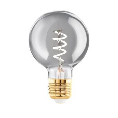 Afbeelding van EGLO LED Lamp E27 Ø 6 cm G60 Smoke 2000K Dimbaar