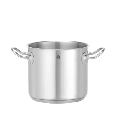 Afbeelding van HENDI Kookpan, hoog, zonder deksel, groentepan, geschikt voor gasfornuizen, inductiekookplaten, elektrische kookplaten, keramische vaatwasmachinebestendig, 2,8L, ø160x(H)140mm, RVS