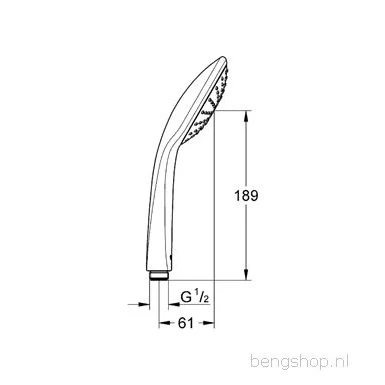 Afbeelding van Grohe euphoria handdouche chroom 27265000
