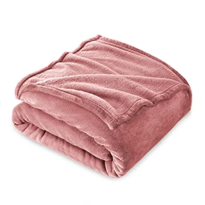 Afbeelding van Fleece Deken, Deken Een of Tweepersoons 160 x 210 cm, Kinderflanel Bed Super Zacht Roze