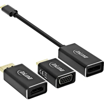 Afbeelding van InLine 64109B video kabel adapter 0,1 m Zwart