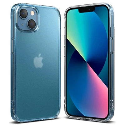 Afbeelding van Ringke Fusion Compatibel met iPhone 13 Case, Anti Vingerafdruk Doorschijnend Schokbestendig Bumper Hoesje Matte Clear