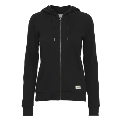 Afbeelding van Oxmo Oxlova Sweater met rits, Dames, Maat: Large, Black