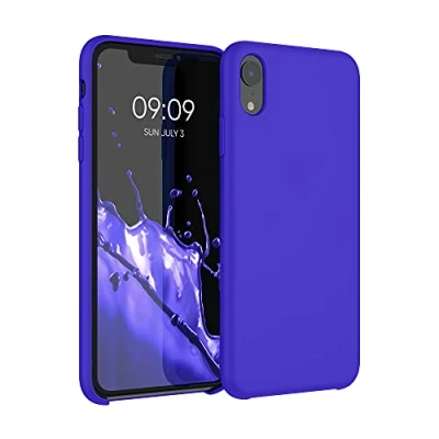 Afbeelding van kwmobile telefoonhoesje compatibel met Apple iPhone XR hoesje Zachte case voor smartphone Back cover in Baltisch blauw