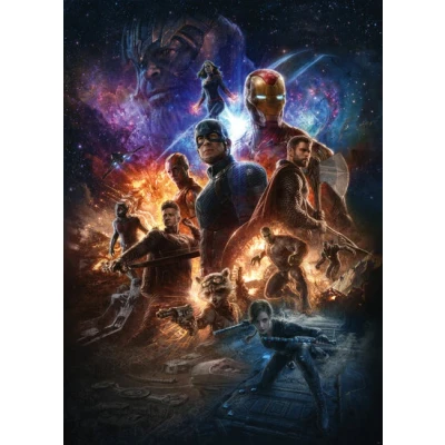 Afbeelding van Komar Vliesbehang Avengers Battle of Worlds 200x280 cm (breedte x hoogte)