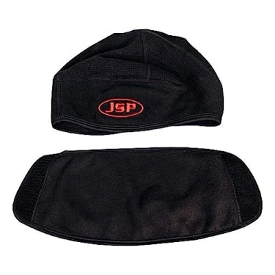 Afbeelding van JSP Surefit™ Thermische Veiligheidshelm Liner Zwart met Afneembare Gezichtsbedekking Medium/Large (AHV009 901 100)