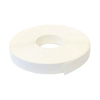 Afbeelding van Zelfklevende randrand, 16 mm x 10 m, zonder opstrijken, wit, glad, mat, decor