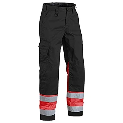 Afbeelding van Blaklader Werkbroek High Vis 1564 1811 Zwart/High Rood C46