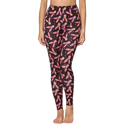 Afbeelding van Merry Style Dames Leggings Sport Lange Katoen Sportbroek Vogels/Bloemen S MS MS10 338 LE