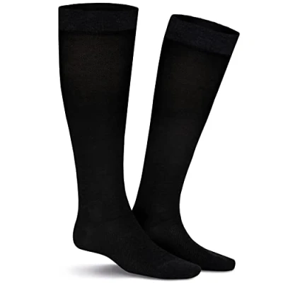 Afbeelding van KUNERT Fly&amp;Care steunklasse III voor heren, effectieve ondersteuning, kniekousen, antraciet gemêleerd. 8130 liter, 39 40 EU