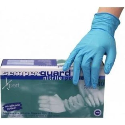 Afbeelding van Semperguard Melkershandschoenen 24cm poedervrij 100stk mt.M