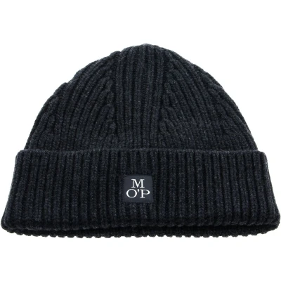 Afbeelding van Marc O&#039;Polo Dop Hat Dark Grey Melange Grijs
