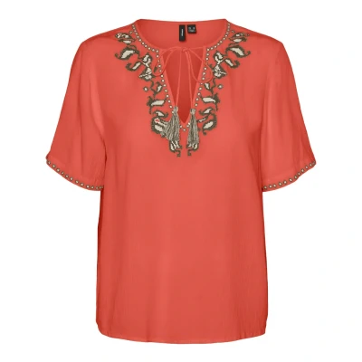 Afbeelding van VERO MODA top VMSVELLA brique