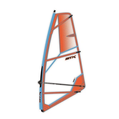 Afbeelding van STX Kinderzeil, Mast en Giek Power Kid Rig Blauw/Rood OF Oranje/Blauw 2.4m2