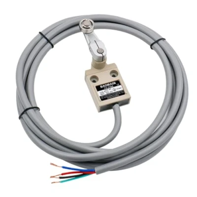 Afbeelding van BAOMAIN Compacte voorbedrade eindschakelaar, momentane Roller Plunger Wegschakelaar, 10 A, 380 VAC NO NC, waterdicht IP67, TZ 3104