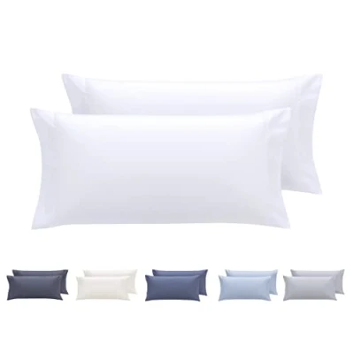Afbeelding van Todocama 2 kussenslopen, extra zacht, hypoallergeen, set van 80 x 40 cm, wit