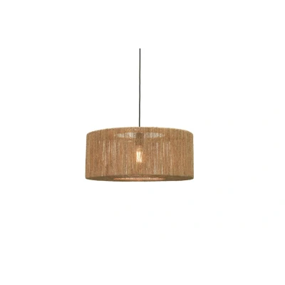 Afbeelding van GOOD&amp;MOJO Hanglamp Iguazu Jute Recht Ø60cm Bruin