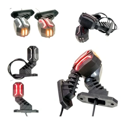 Afbeelding van 2 x LED rubber markeringslicht zijlicht modern 12V 24V met E keurmerk positielicht auto vrachtwagen caravan motorvoertuig lamp licht wit rood oranje