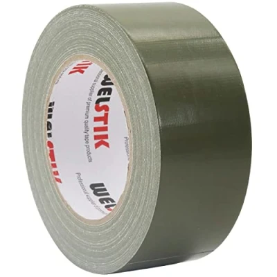 Afbeelding van WELSTIK Professionele Grade Duct Tape, Waterdichte Doek Stof,Gekleurde Gaffer Tape voor reparaties, DIY, Ambachten, Indoor Outdoor Gebruik,50mm X 41M, 7,5 Mil Dik, Olijfgroen
