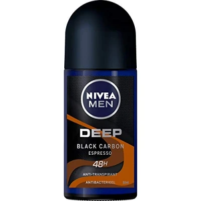 Afbeelding van 6er Pack NIVEA Men Deo Roll on Deep Black Carbon Espresso 50ml