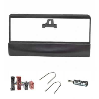 Afbeelding van tomzz Audio 2415 001 Radio installatie frame Set geschikt voor Ford Escort Focus Fiesta Scorpio Transit Mazda 121 zwart met radioadapter iso, antenne adapter iso Din, ontgrendeling